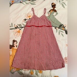 Red Gingham Kids Dress